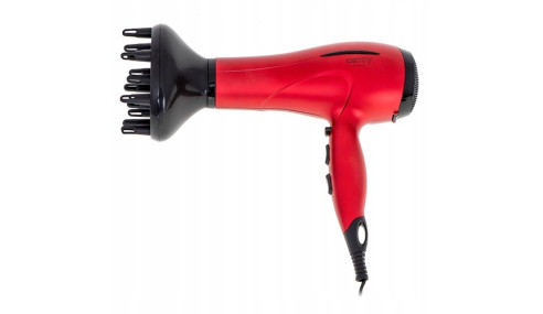 Suszarka Do Włosów Czerwona 2400W + Dyfuzor