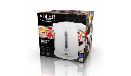 Mały Elektryczny Czajnik Plastikowy 1L Biały