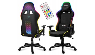 FOTEL GAMINGOWY obrotowy komputerowy biurowy Krzesło dla Gracza LED FULLRGB