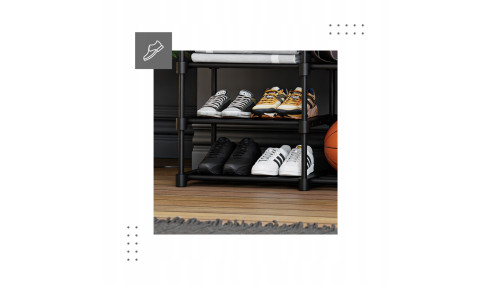 WIESZAK STOJĄCY NA UBRANIA BUTY STOJAK SZAFA METAL GARDEROBA PANELOWA XXL