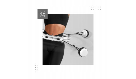 HULA HOP Odchudzające z Obciążeniem WYPUSTKI + MASAŻER Mocne łożyska z LCD