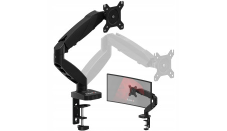 UCHWYT na MONITOR TV LED LCD Biurkowy OBROTOWY 360° uniwersalny 15" - 27"