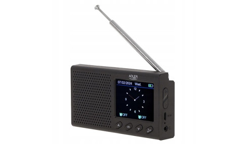 RADIO PRZENOŚNE KUCHENNE RETRO LCD BLUETOOTH ZEGAR ANTENA FM USB