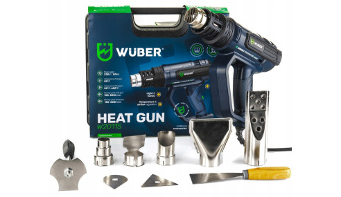 OPALARKA ELEKTRYCZNA z LCD 2 BIEGI REGULACJA MOCNA 2200W +5 DYSZ + SZPACHLA