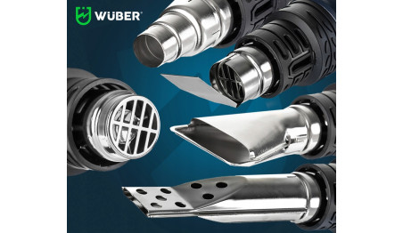 OPALARKA ELEKTRYCZNA z LCD 2 BIEGI REGULACJA MOCNA 2200W +5 DYSZ + SZPACHLA