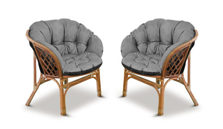 Poduszki OGRODOWE 2x122cm+190cm na meble rattanowe