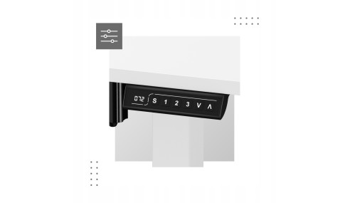 BIURKO GAMINGOWE ELEKTRYCZNE KOMPUTEROWE STOLIK DLA GRACZA REGULACJA BIAŁE