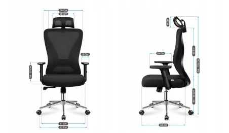 FOTEL BIUROWY OBROTOWY GAMINGOWY PROFILOWANE KRZESŁO BIUROWE MARK ADLER