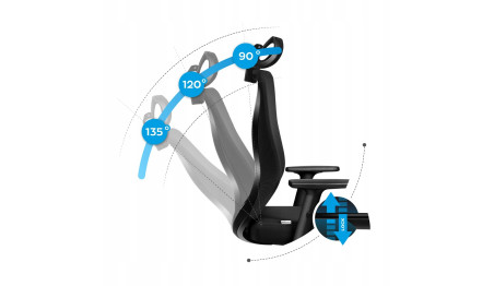 FOTEL BIUROWY OBROTOWY GAMINGOWY PROFILOWANE KRZESŁO BIUROWE MARK ADLER