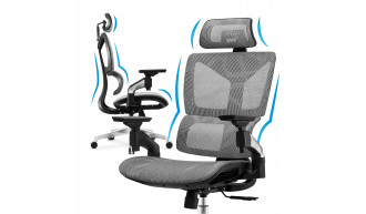 FOTEL BIUROWY GAMINGOWY OBROTOWY PROFILOWANE KRZESŁO BIUROWE REGULACJA