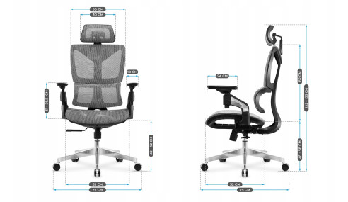 FOTEL BIUROWY GAMINGOWY OBROTOWY PROFILOWANE KRZESŁO BIUROWE REGULACJA