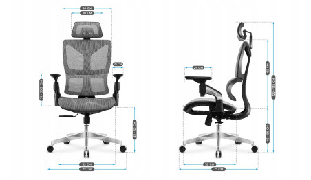 FOTEL BIUROWY GAMINGOWY OBROTOWY PROFILOWANE KRZESŁO BIUROWE REGULACJA