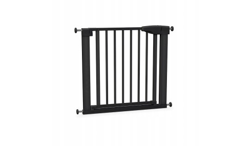 BARIERKA ZABEZPIECZAJĄCA BRAMKA ROZPOROWA OCHRONNA NA SCHODY I DRZWI CZARNA