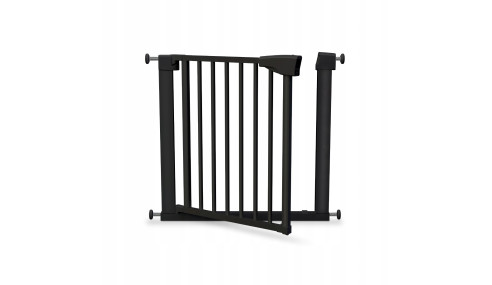 BARIERKA ZABEZPIECZAJĄCA BRAMKA ROZPOROWA OCHRONNA NA SCHODY I DRZWI CZARNA