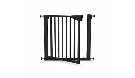 BARIERKA ZABEZPIECZAJĄCA BRAMKA ROZPOROWA OCHRONNA NA SCHODY I DRZWI CZARNA