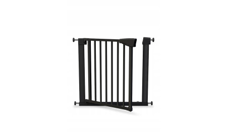 BARIERKA ZABEZPIECZAJĄCA BRAMKA ROZPOROWA OCHRONNA NA SCHODY I DRZWI CZARNA