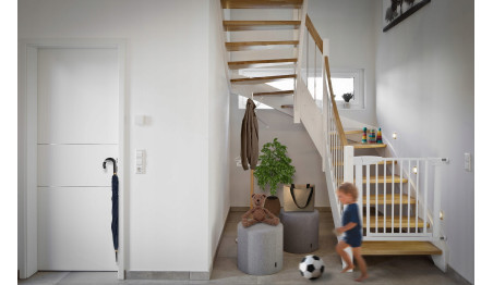 BARIERKA ZABEZPIECZAJĄCA BRAMKA ROZPOROWA OCHRONNA NA SCHODY I DRZWI BIAŁA