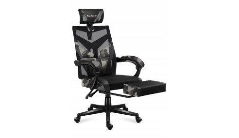 FOTEL GAMINGOWY obrotowy komputerowy biurowy PODNÓŻEK Krzesło dla Gracza