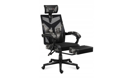 FOTEL GAMINGOWY obrotowy komputerowy biurowy PODNÓŻEK Krzesło dla Gracza