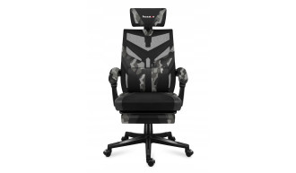 FOTEL GAMINGOWY obrotowy komputerowy biurowy PODNÓŻEK Krzesło dla Gracza 2