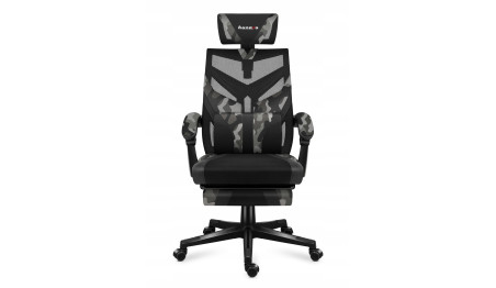 FOTEL GAMINGOWY obrotowy komputerowy biurowy PODNÓŻEK Krzesło dla Gracza