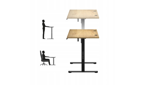 BIURKO GAMINGOWE ELEKTRYCZNE KOMPUTEROWE STOLIK DLA GRACZA REGULACJA