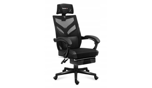 FOTEL GAMINGOWY obrotowy komputerowy biurowy PODNÓŻEK Krzesło dla Gracza