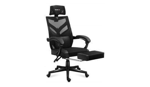 FOTEL GAMINGOWY obrotowy komputerowy biurowy PODNÓŻEK Krzesło dla Gracza