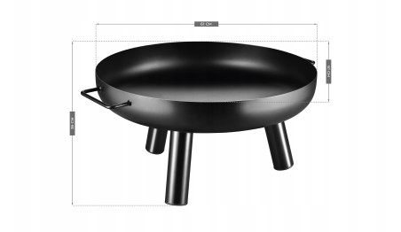 PALENISKO OGRODOWE 60CM OGNISKO GRILL WYSOKIE BBQ