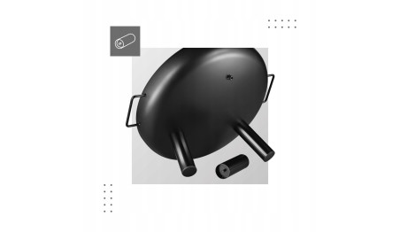 PALENISKO OGRODOWE 60CM OGNISKO GRILL WYSOKIE BBQ