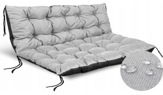 PODUSZKA NA ŁAWKĘ OGRODOWĄ HUŚTAWKĘ LEŻAK TARAS FOTEL 120x80cm WODOODPORNA