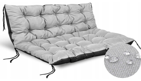 PODUSZKA NA ŁAWKĘ OGRODOWĄ HUŚTAWKĘ LEŻAK TARAS FOTEL 120x80cm WODOODPORNA