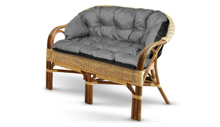 Poduszka ogrodowa 190x40 cm na kanapę ławkę wodoodporna szara