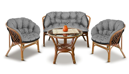 Poduszka ogrodowa 190x40 cm na kanapę ławkę wodoodporna szara