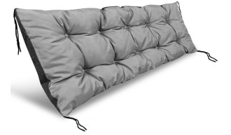 Poduszka ogrodowa 100x50 cm na ławkę huśtawkę palety wodoodporna ciemnoszara