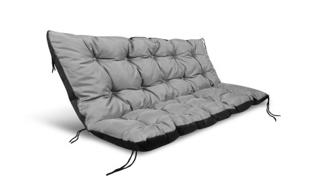 Poduszka ogrodowa 150x50 cm na ławkę huśtawkę palety wodoodporna szara