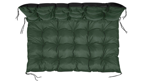 Poduszka ogrodowa 120/80 cm + 120/40 cm na ławkę palety wodoodporna zielona