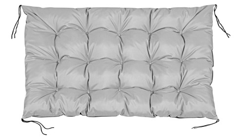 Poduszka ogrodowa 120/80 cm + 120/40 cm na ławkę palety wodoodporna jasnoszara
