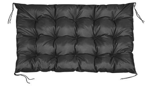 Poduszka ogrodowa 120/80 cm + 120/40 cm na ławkę palety wodoodporna czarna