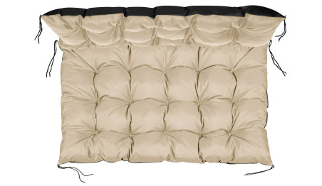 Poduszka ogrodowa 120/80 cm + 120/40 cm na ławkę palety wodoodporna beżowy