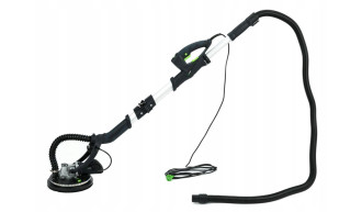 SZLIFIERKA ŻYRAFA DO GIPSU GŁADZI TYNKÓW Z ODSYSEM LED 360st 6xPAPIER TORBA 2