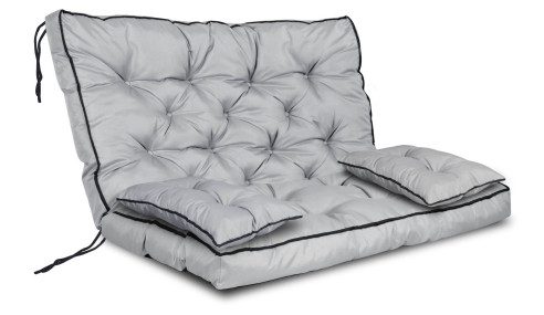 Zestaw ogrodowy wysoki bok z lamówką 100x60x50 cm szary