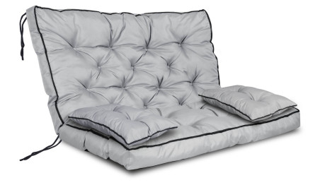 Zestaw ogrodowy wysoki bok z lamówką 100x60x50 cm szary