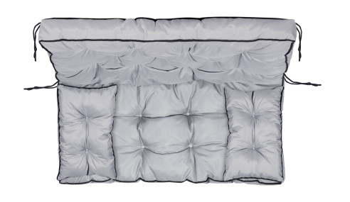 Zestaw ogrodowy wysoki bok z lamówką 100x60x50 cm szary