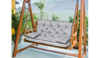 Zestaw ogrodowy wysoki bok z lamówką 120x60x50 cm szary 2