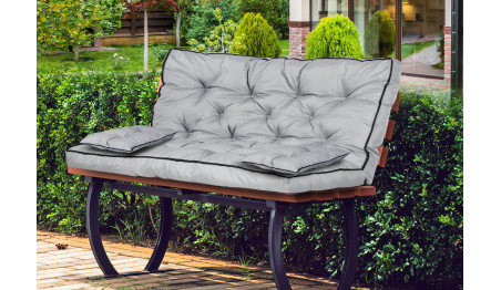 Zestaw ogrodowy wysoki bok z lamówką 120x60x50 cm szary