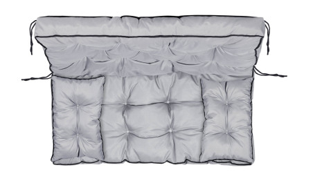 Zestaw ogrodowy wysoki bok z lamówką 120x60x50 cm szary