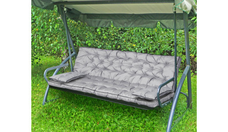 Zestaw ogrodowy wysoki bok z lamówką 180x60x50 cm szary