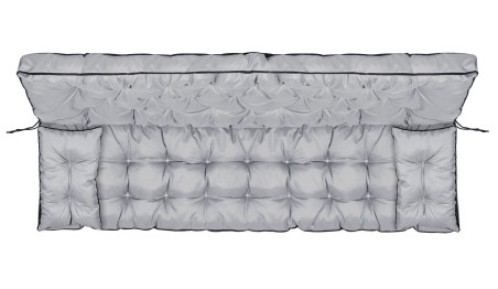 Zestaw ogrodowy wysoki bok z lamówką 180x60x50 cm szary