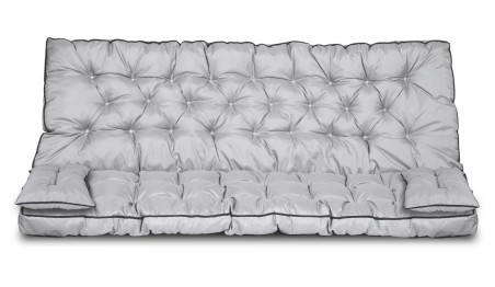 Zestaw ogrodowy wysoki bok z lamówką 180x60x50 cm szary